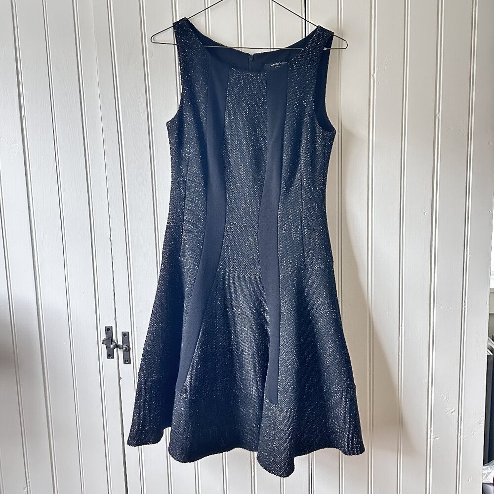 Nanette Lepore Dress, Fit-n-flare, Black, Size 2